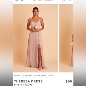 NWT Birdy Grey Theresa Taupe Dress - Never Worn